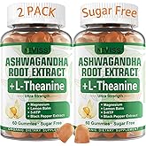 NEVISS Ashwagandha Gummies 2000mg, Feel Refreshed, Plus Proprietary Blend with L-Theanine, 5-HTP, Lemon Balm, Magnesium for Calm, Zzzs & Relaxation Support, 120 Count