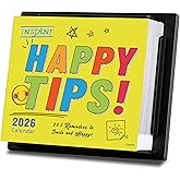 Daily Calendar 2026, 2026 Desk Calendar, 6'' x 5'', JAN. 2026 - DEC. 2026, Daily Flip Desk Inspirational Quotes With 300+ Daily Motivational Quote, Inspirational Gifts for Women, Office Desk Accessories & Decor, Yellow