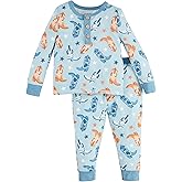 Mud Pie baby-boys Mud Pie Children's Blue Cowboy Print Pjs