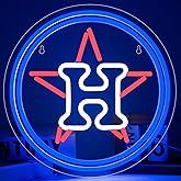 Baseball Neon Sign for Wall Decor Baseball LED Light Up Sign Basebal Wall Decor Sports Neon Lights for Club Garage Bedroom Man Cave Bar Sports Gifts for Men Teen Boys Fans,Size 13.4 * 13.4 in(XD139)