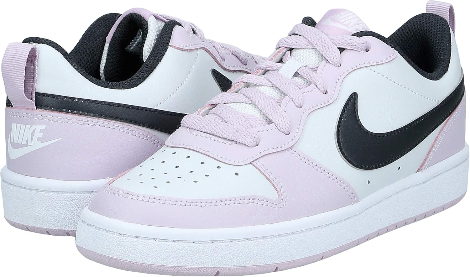 Nike Court Borough Low 2 Gs Basket Photon Dust Off Noir Ice Lilac White 39 Eu Amazon Fr Chaussures Et Sacs