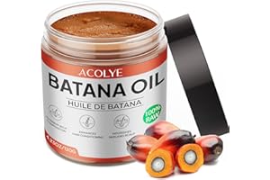 Acolye Raw Batana Oil for Hair: 100% Pure Unrefined for Men & Women 4.2 OZ (120 ml, Earthy)