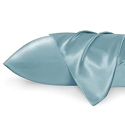 Bedsure King Size Satin Pillowcase Set of 2 - Grey