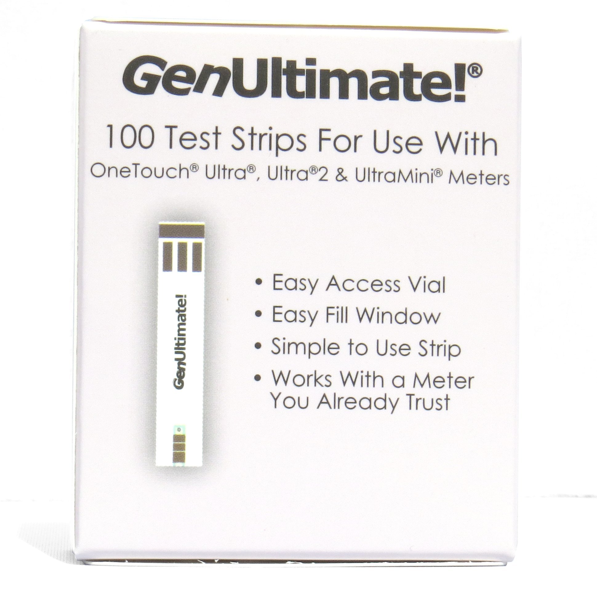 GenUltimate Test Strips, 100 Count