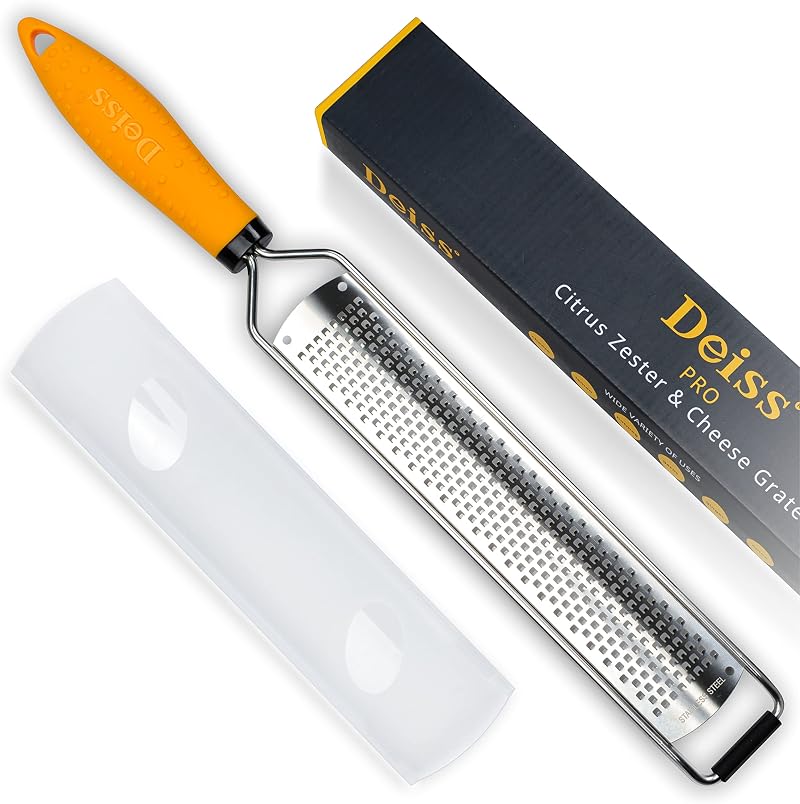 Deiss PRO Cheese Grater Razor Sharp Stainless Steel Blade Wide Dishwasher Safe