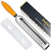 Deiss PRO Citrus Lemon Zester & Cheese Grater — Parmesan Cheese, Lemon, Ginger, Garlic, Nutmeg, Chocolate, Vegetables, Fruits