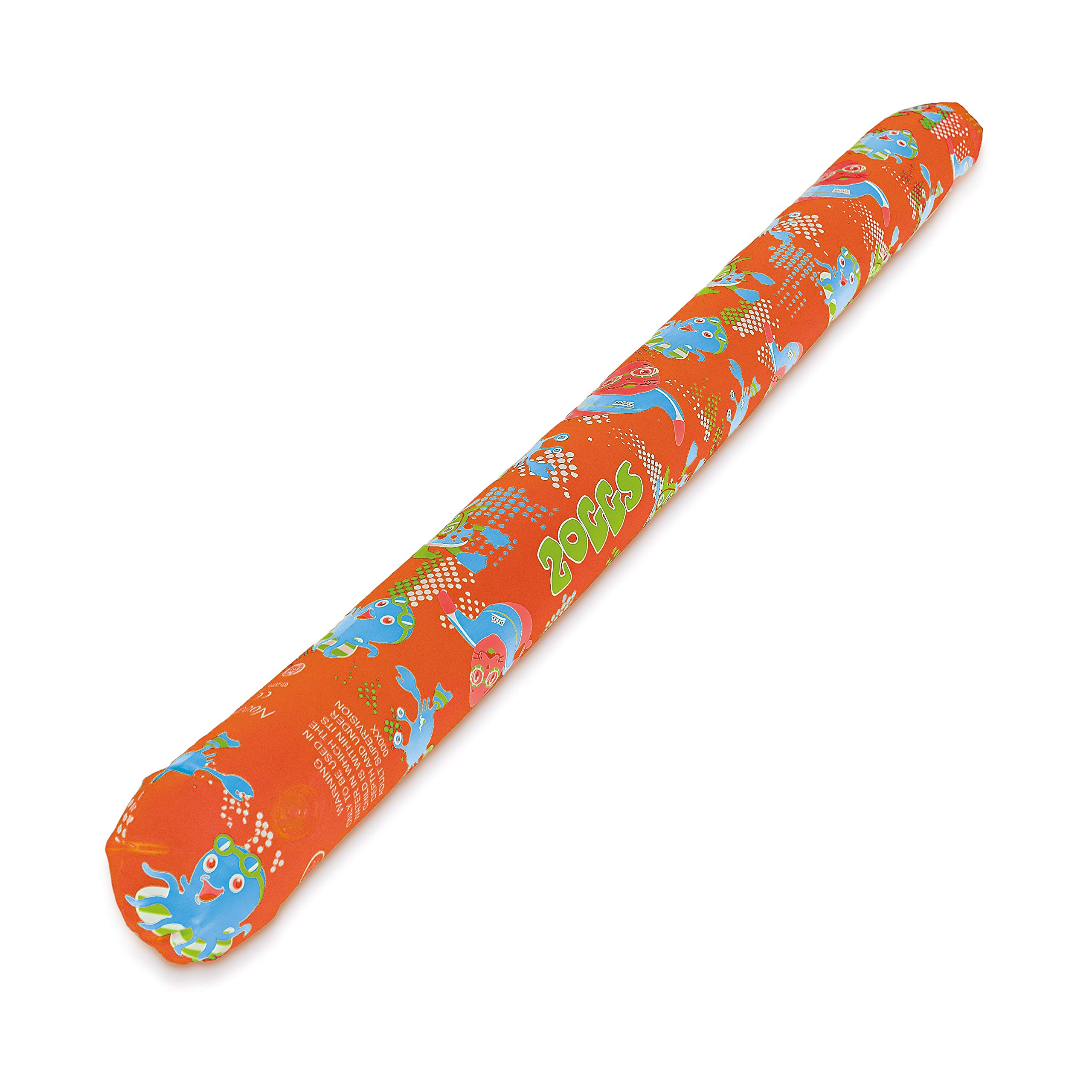 Zoggs Unisex-Youth Inflatable Noodle, Orange/Zoggy Print, 115 cm