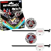 Beyblade X Transformers Collab Optimus Prime 4-60P vs. Megatron 4-80B Multipack Set with 2 Tops & 2 launchers; Battling Top T