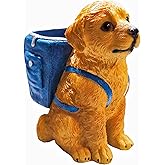 YUERVIEW Cute Dog Pen Holder & Desk Organizer,Handmade Non-Toxic Resin Storage Compartment for Office, School & Home | Adorable Gift for Dog Lovers Who Love Functional Pet Decor (Golden Retriever)