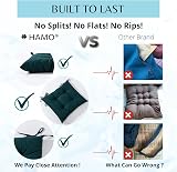 HAMO Outdoor Garden Chair Cushions Set of 2 Dark Green 45x50 cm view 2