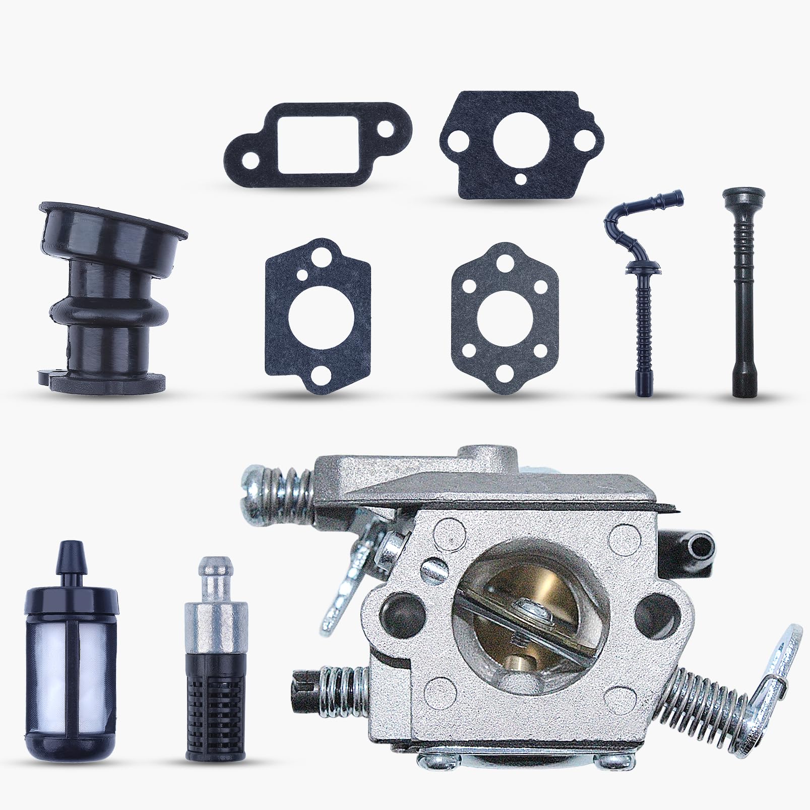 Haishine Carburetor Gasket Intake Hose Fuel Filter Line fit for STIHL Chainsaw 021 023 025 MS210 MS230 MS250