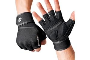 VINSGUIR Weight Lifting Gloves with Wrist Support for Men and Women - Gym, Training, Cycling, Pull-ups, Rowing, Climbing