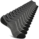 Heatuff No Show Cushioned Socks Men, Low Cut Athletic Socks for Men, Non Slip Inisible Socks(7 pairs).