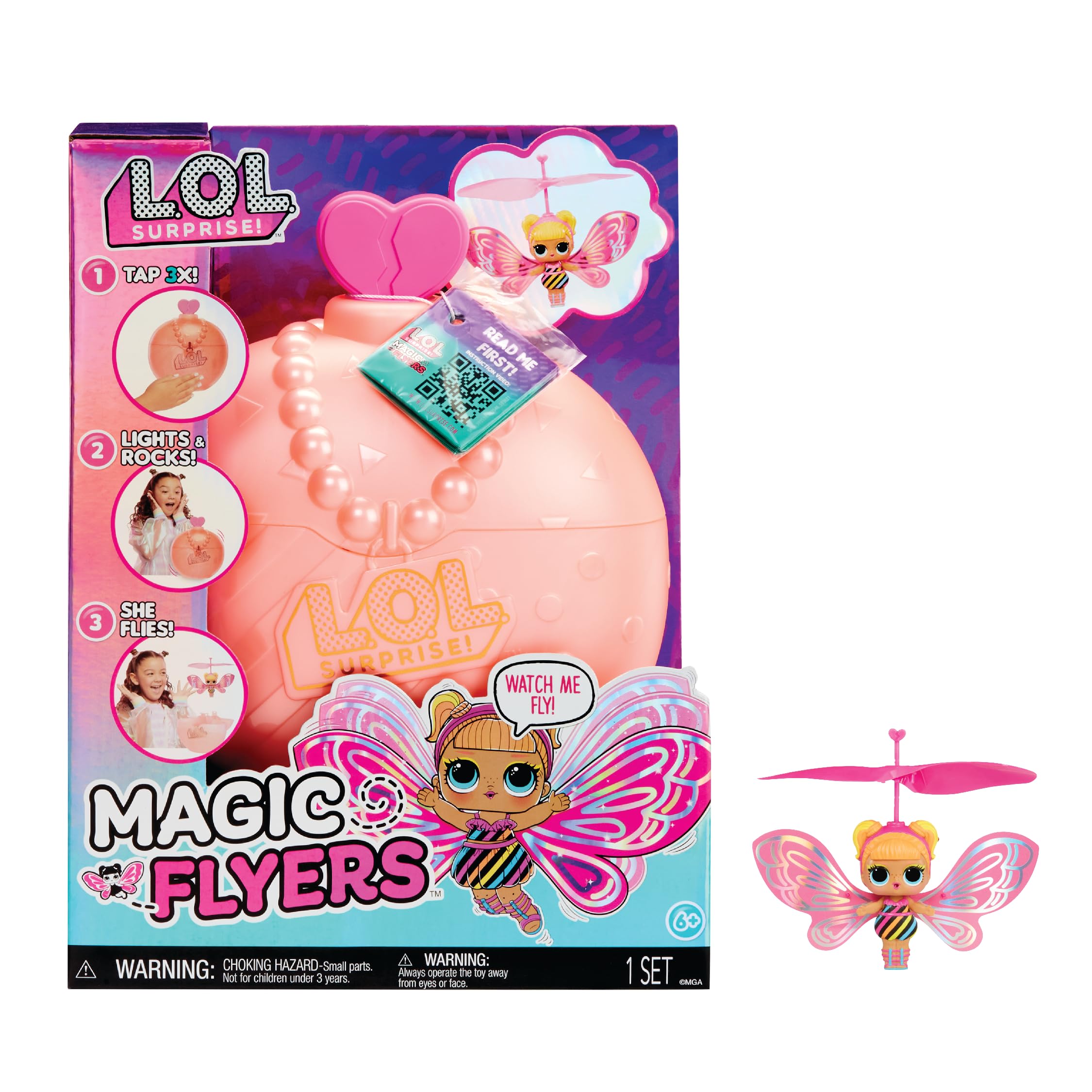 L.O.L. Surprise Magic Flyers - Flutter Star - Hand Guided Flying Doll - Collectible Doll with Touch Bottle Unboxing - Great for Girls Ages 6+ โ image 1