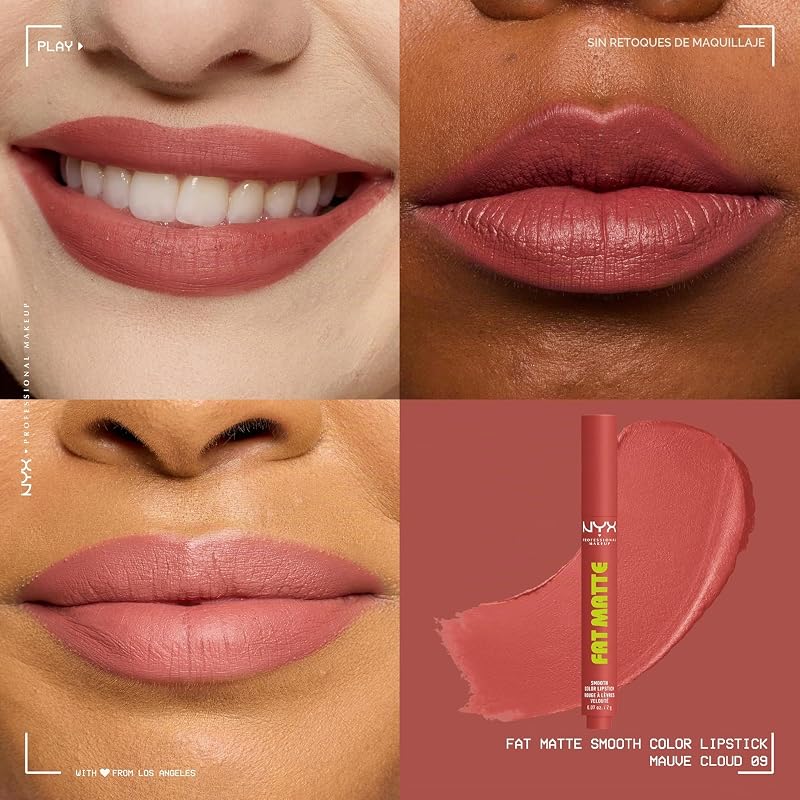 Fat Matte Lip Balm, 09 Mauve Cloud, 2g