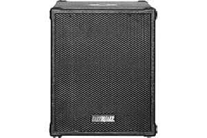 Earthquake Sound DJ-Quake (Ver 2) 12-inch 1200-Watt Subwoofer with Built-In Amplifier, USB/SD, and Bluetooth, Black