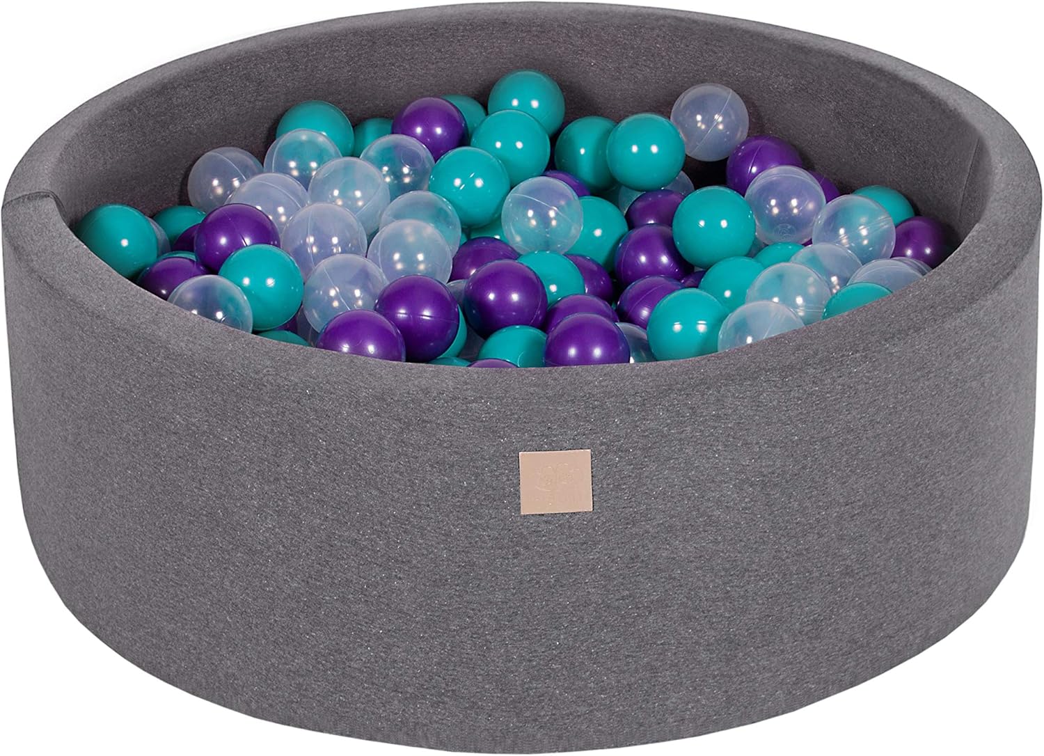 MEOWBABY Foam Ball Pit 90X30cm/200 Balls ∅ 7Cm Baby Ball Pool Certified