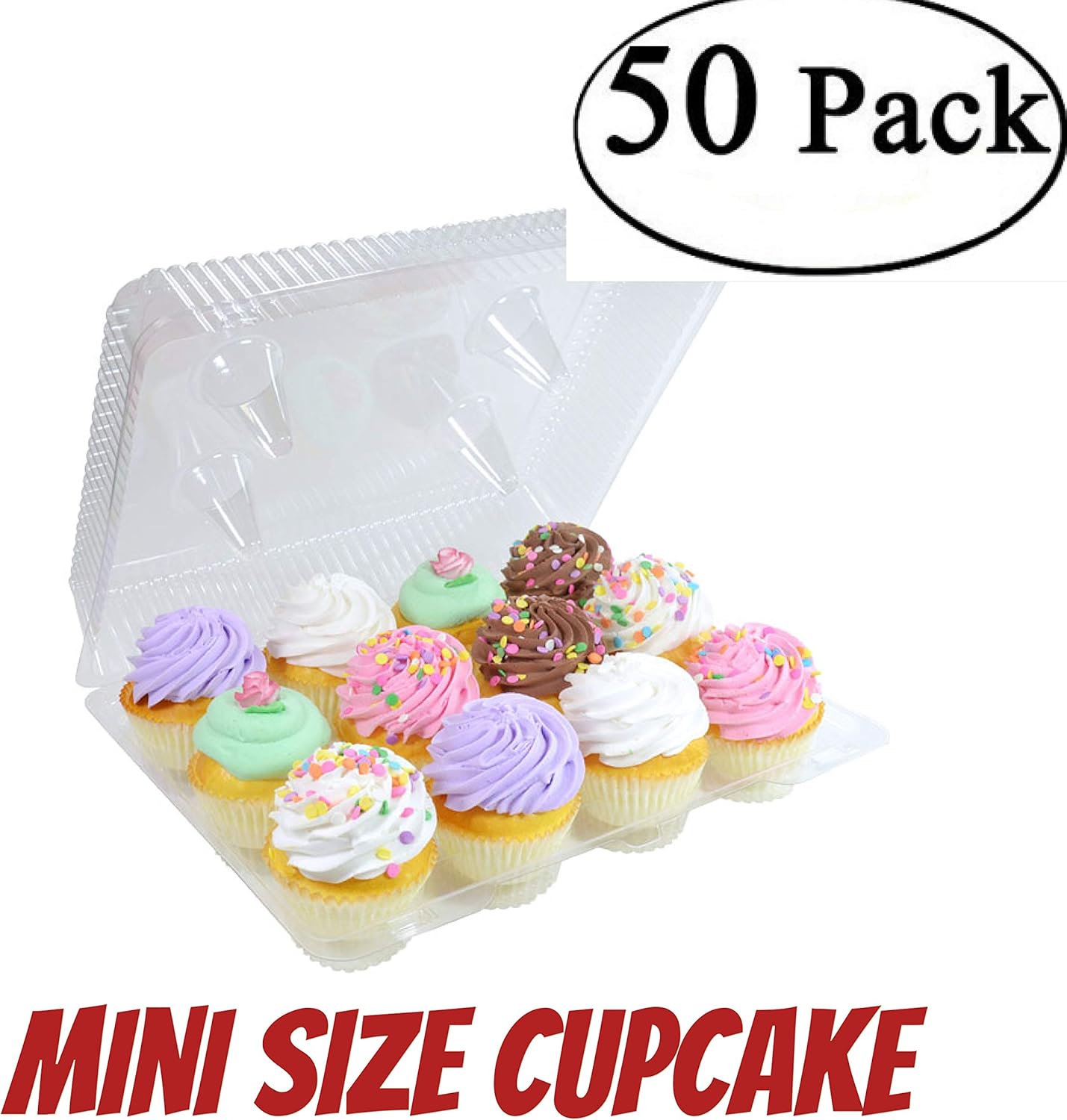 Mini Cupcake Containers Set of 10 by Katgely Inc Katgely Mini Cupcake