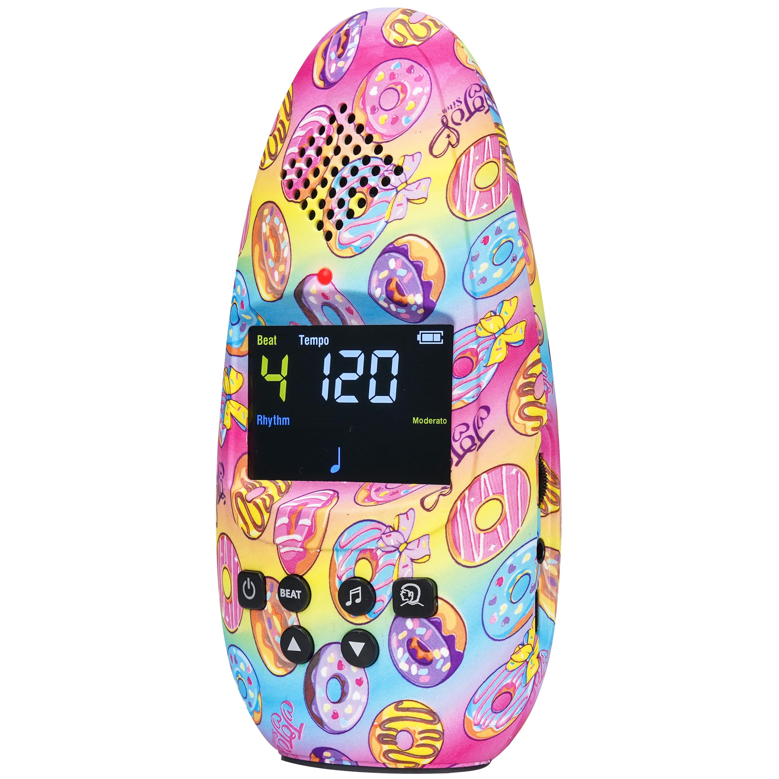 Sondery Metronome Digital Rechargeable Vocal Big Sound with Color Screen USB Headphone Jack, Colorful Pattern Designs Art Series Bulletome for Guitar Drum Piano and All Instruments Play Coach