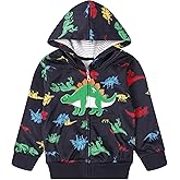 NUBEEHOHO Toddler Zip Up Hoodie Sweatshirt Fall Clothes Boys Jacket With Hood 2-7 Years