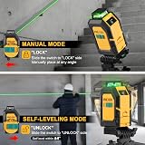 Prexiso Laser Level with Tripod 30 m Green Cross Line Self Leveling view 2