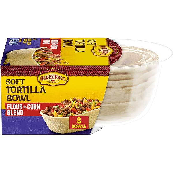 OLD EL PASO SOFT FLOUR & CORN BLEND TORTILLA BOWLS, 8 CT., 7.2 OZ.