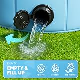FurDreams Foldable Dog Pool Heavy Duty PVC Non Slip Base Drain Small view 4