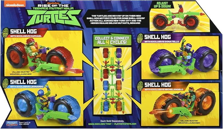 teenage mutant ninja turtles shell hog with michelangelo