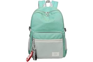 mygreen Casual Style Lightweight Canvas Backpack School Bag Travel Daypack