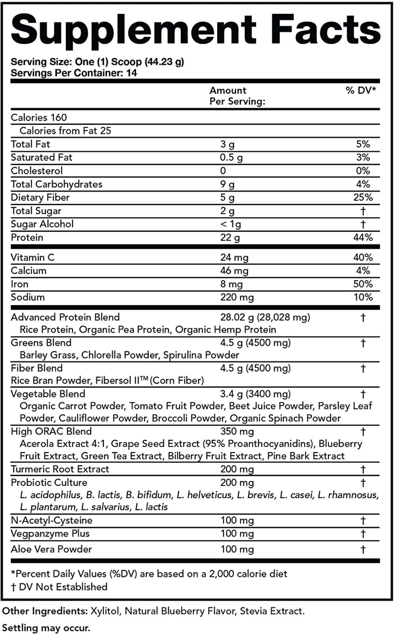 Olympian Labs Ultimate Greens Protein 8 in 1. Plant Protein, Greens & Veggies, Fiber, Probiotics, Antioxidants & Enzymes