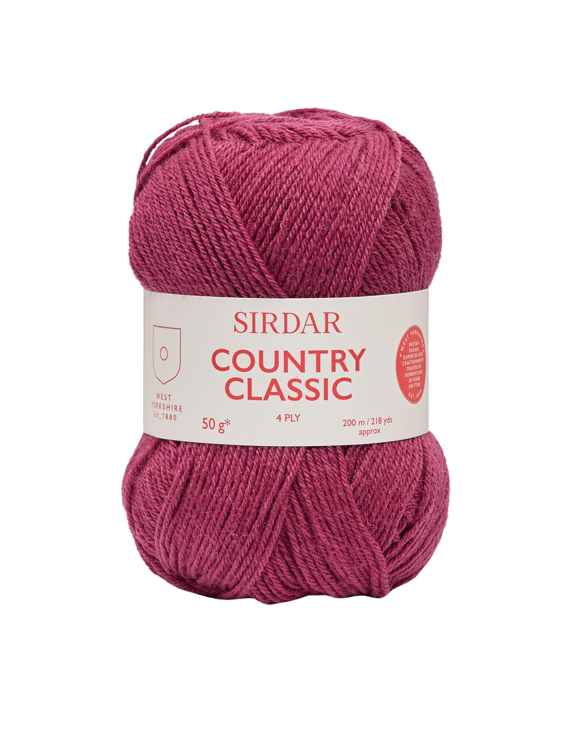Sirdar Country Classic 4 Ply, Burgundy (958), 50g