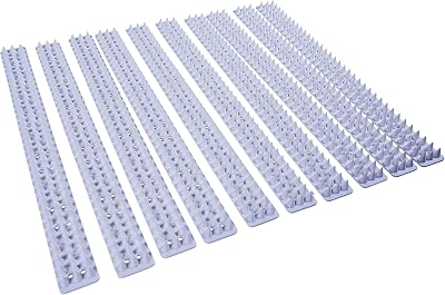 Amtech S1607 Security Spikes White 10 Piece Deterrent Bird Pigeon Pest Control