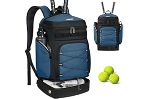 Ciihars Tennis Bag Tennis Backpack - Large Tennis Bags for Women and Men to Hold Tennis Racket,Pickleball Paddles, Badminton Racquet, Squash Racquet and Tennis Accessories