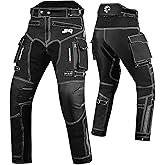 JAG Motorcycle Protective Pants - Dual Sport Motocross Pants, with Armor Impact Protection & Water Resistant Cordura Fabric
