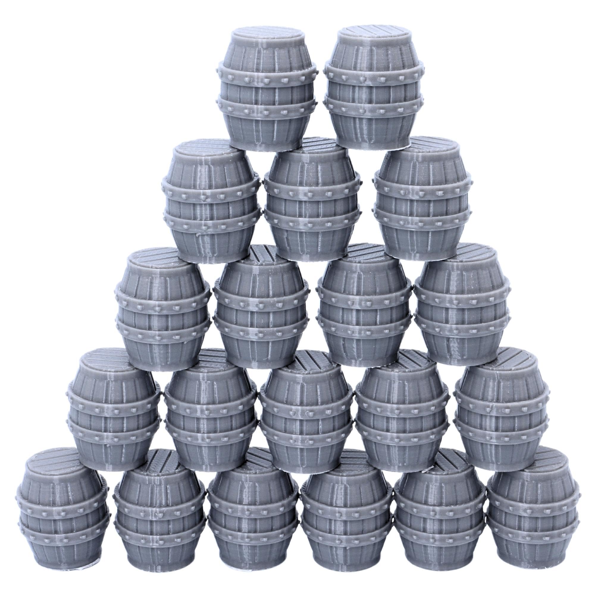 Barrel Set Scatter Terrain Scenery for Tabletop Wargaming 28mm Miniatures Role Playing Games Figures Gaming Props Decor