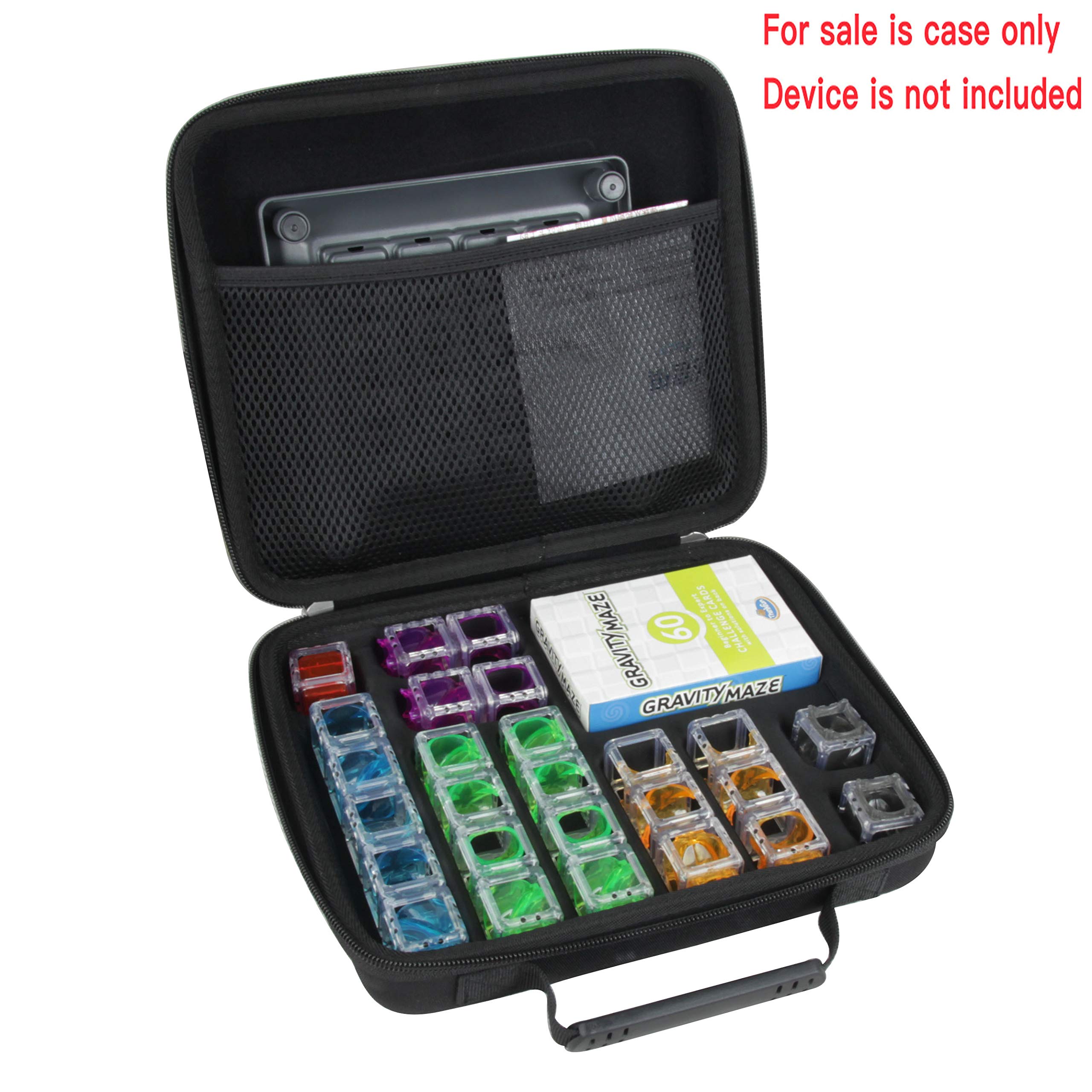 Hermitshell Hard Travel Case for Thinkfun Gravity Maze Marble Run Logic Game and STEM Toy(Case for Gravity Maze, Black)