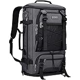 WITZMAN Travel Backpack for Men Convertible Large Carry on Backpack with Shoe Compartment for Airplanes Fit 17 Inch Laptop(B689 Silvery Grey)