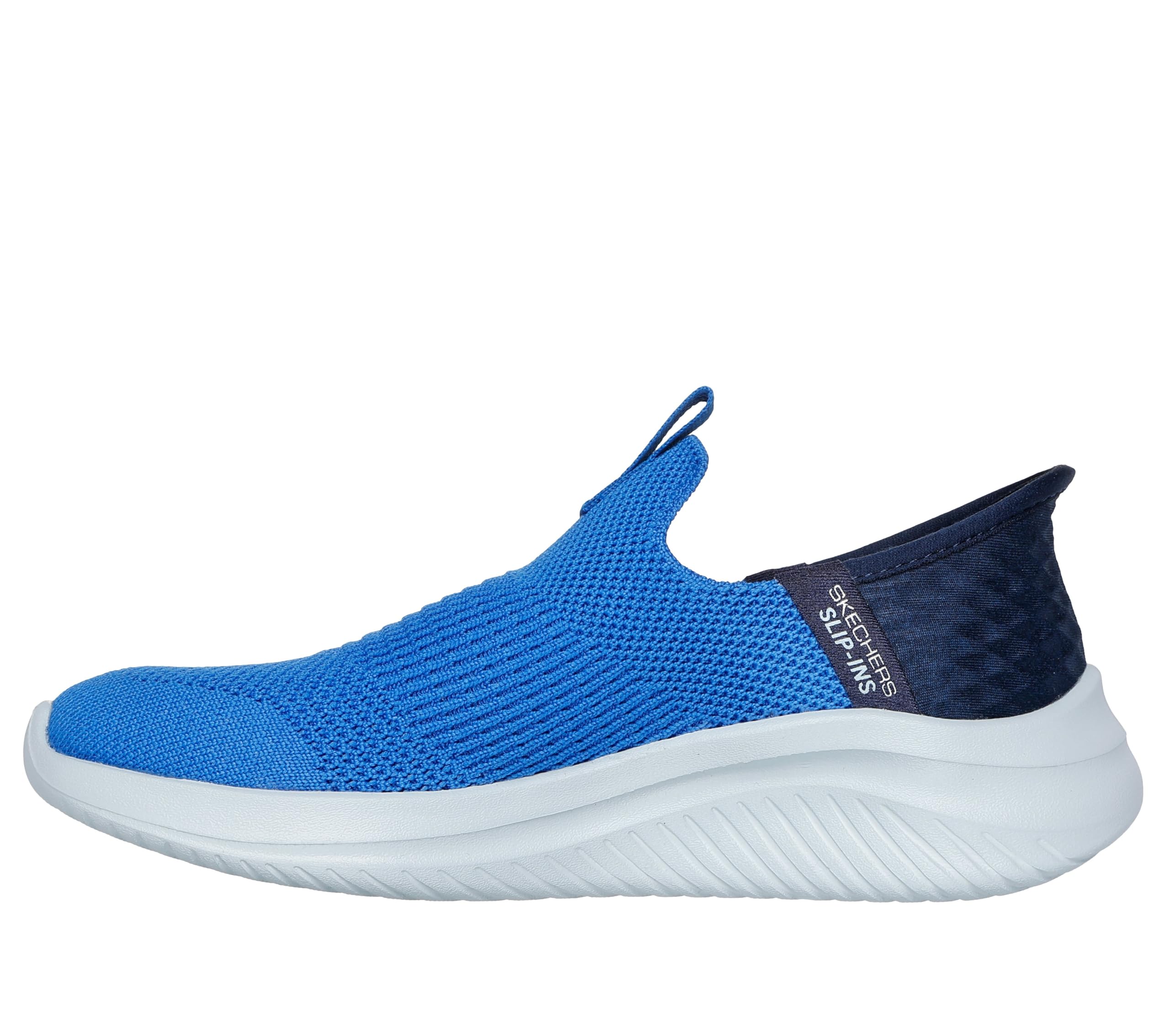 Skechers Kids Ultra Flex 3.0 - Smooth Step Sneaker, Blue, 2 Little Kid Image Skechers Kids Ultra Flex 3.0 - Smooth Step Sneaker, Blue, 2 Little Kid Image