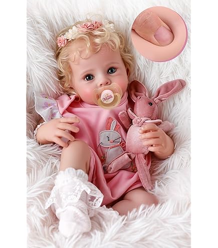 Amazon.com: Anano Reborn Baby Dolls Girl Peeka 16 Inch Vinyl Full