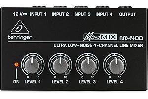 Behringer MX400 Ultra Low-Noise 4-Channel Line Mixer