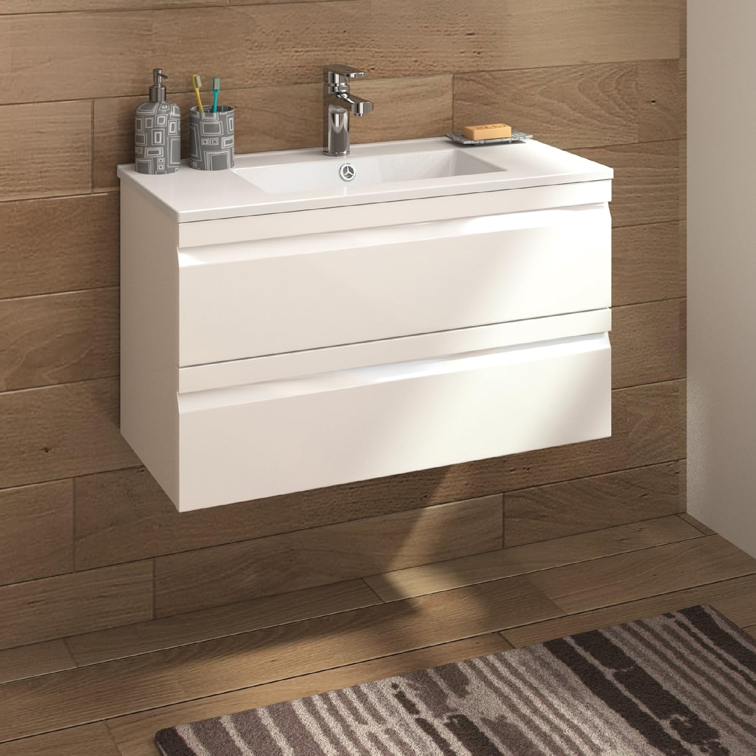 ALLIBERT Meubles Salle de Bains Ensemble de Meubles pour Salle de Bain