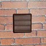 Kair Brown 100mm Gravity Wall Vent Grille 155mm Cover Backdraught Shutter view 6
