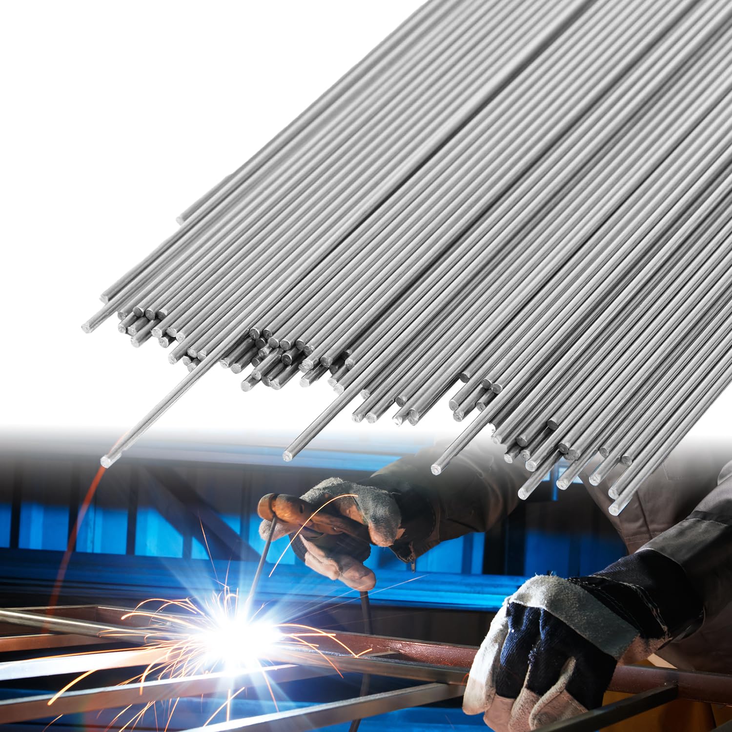 Photo 1 of **3 PACKS**Upgraded Stainless Steel TIG Welding Rods ER308L,1/16" x 16" TIG Filler Rod, 1 LB Stainless Steel Welding Wire, Low Splatter & Corrosion Resistant TIG Welding Accessories (1/16" x 16")