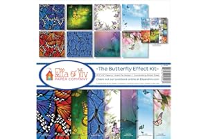 Ella & Viv by Reminisce EAV-926 Ella & Viv The Butterfly Effect Scrapbook Collection Kit, 12x12 inches