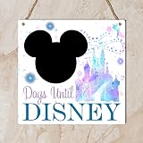 Pixie's Gifts Days Until Disney Chalkboard Plaque 18cm x 18.5cm view 5