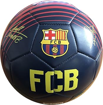 FC Barcelona - Balón f.c. barcelona con escudo y firmas grande ...