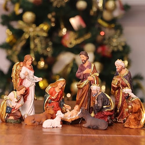 Zayton Nativity Set Christmas Figurines Nativity Scene Set