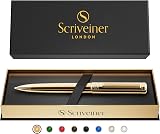 Scriveiner Gold Ballpoint Pen Luxury Brass Real Gold Plating Schmidt Refill