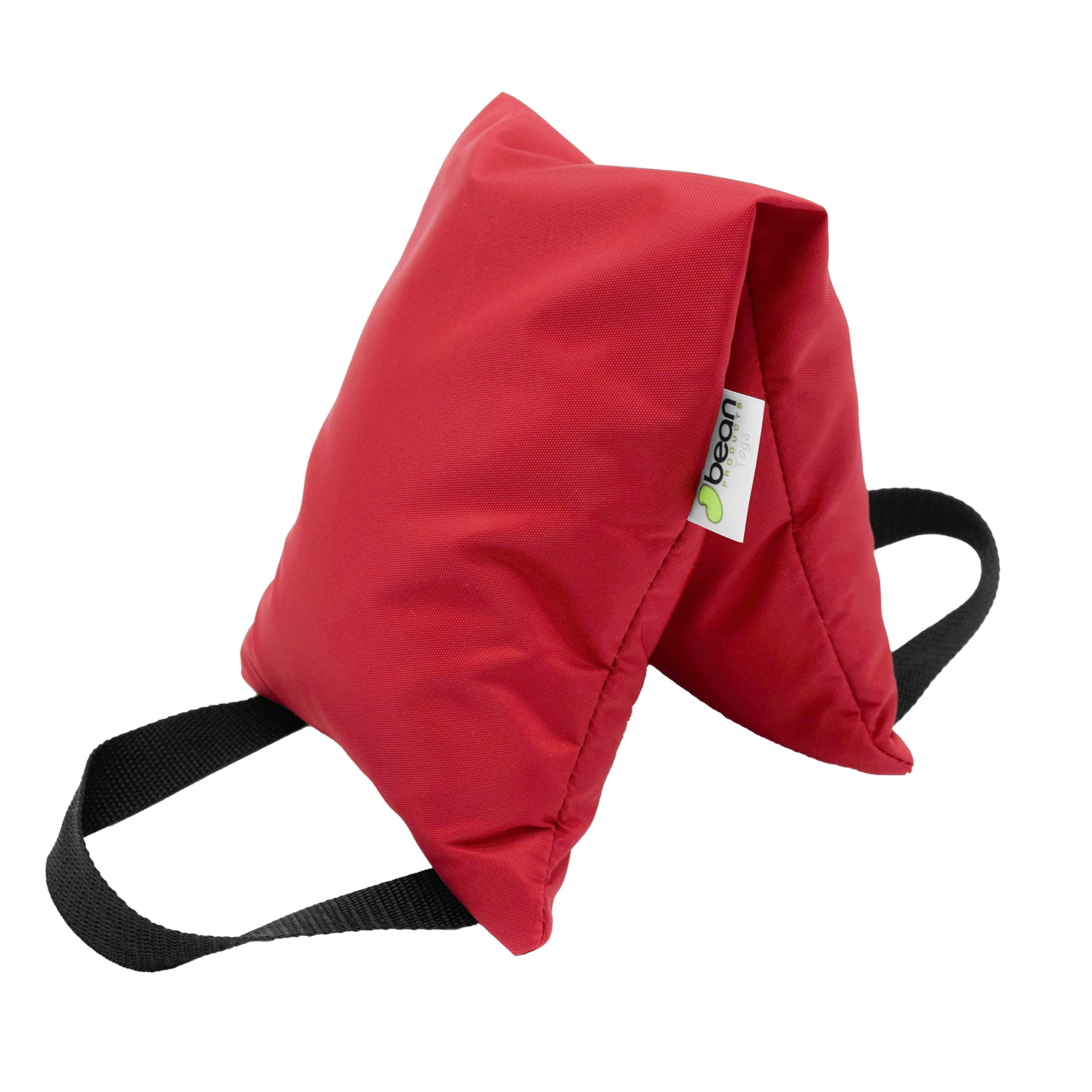 Bean Products Red - 10lb Yoga Sandbag Filled with Two Handles - Made in USA