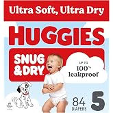 Huggies Snug & Dry Diapers Size 5, 84 Count